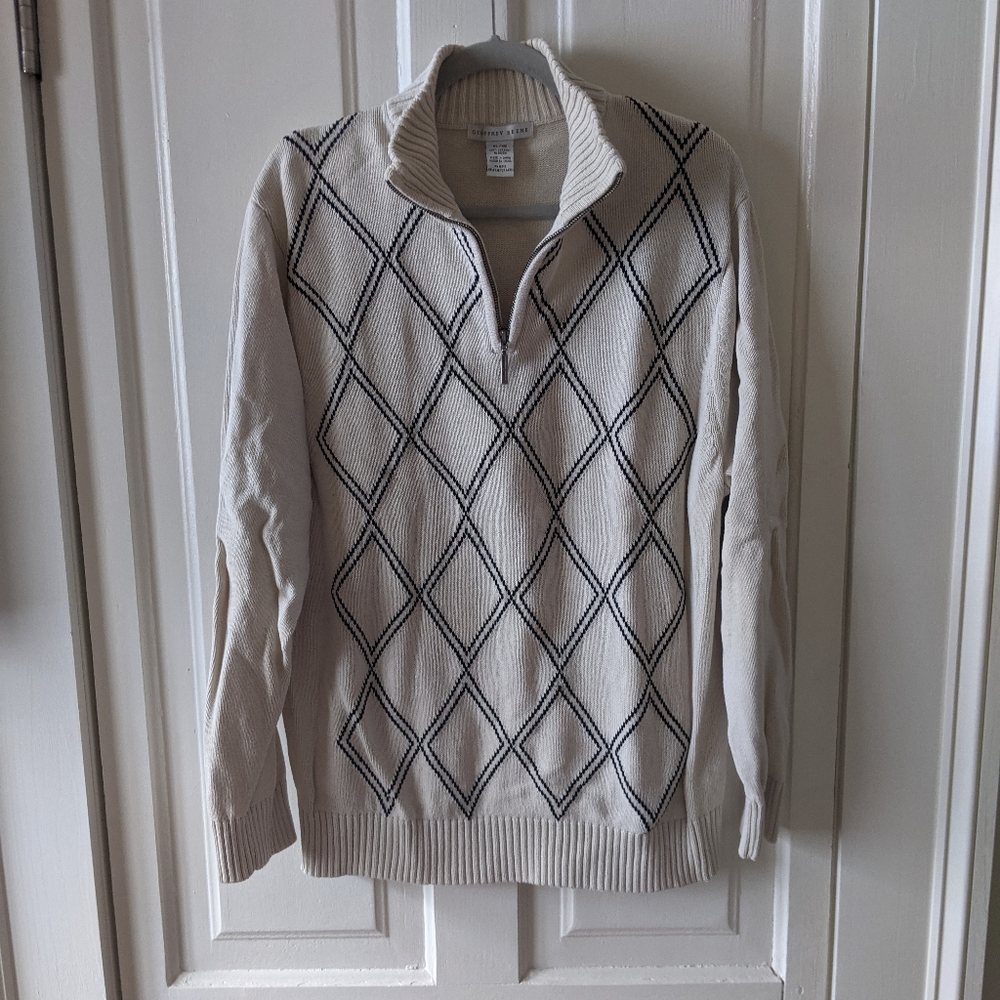 Geoffrey Beene Boyfriend Quarter Zip Sweater